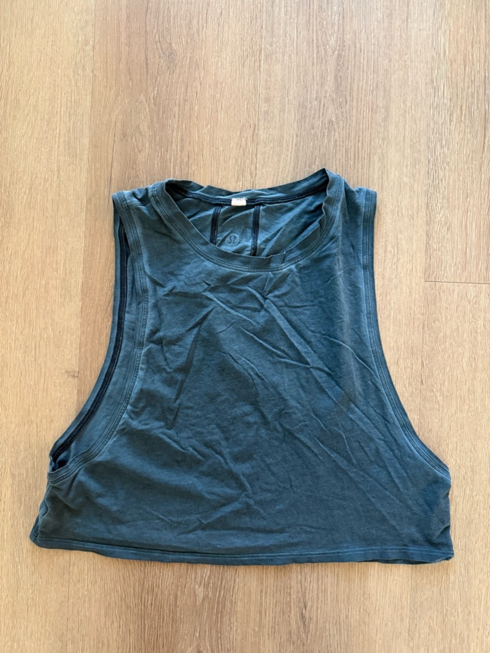lululemon athletica Teal Crop Tank Top